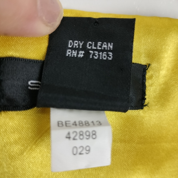 NWOT SPENSE Yellow Floral Fit & Flare Dress w/ Satin Lined Bodice Sz. 14 - Picture 10 of 11